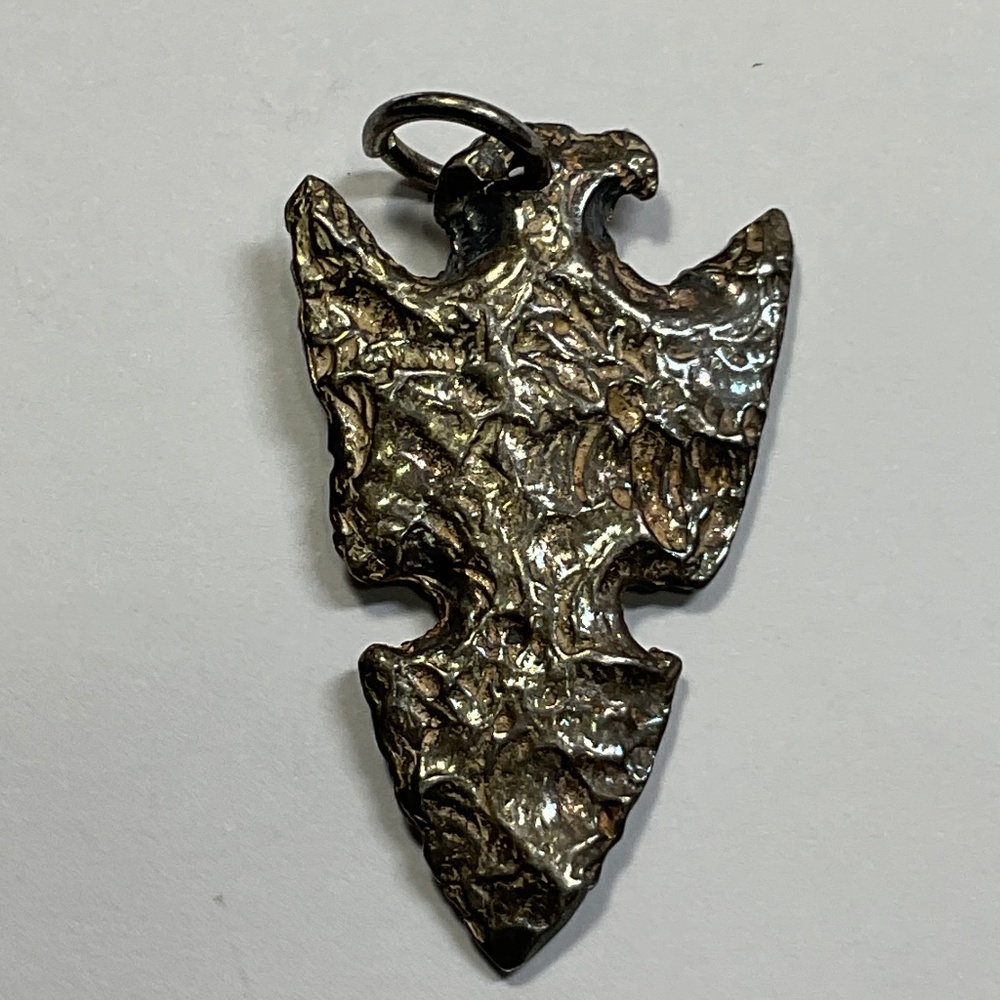 Vintage Solid Sterling Silver Thunderbird Pendant… - image 4